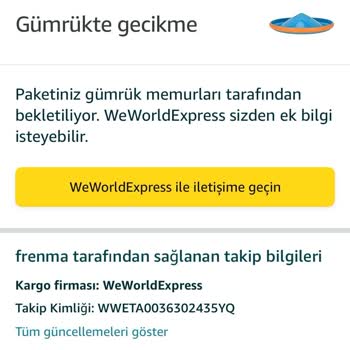 We World Express Kargomu Göndermiyor! Kimseye Ulaşamıyorum!