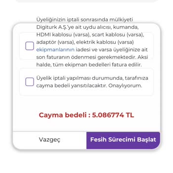 Digiturk Abonelik İptali İşlemi
