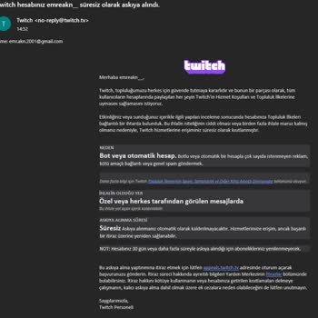 Twitch Haksız Süresiz Askıya Alınma