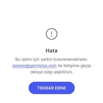 Midas Para Aktaramıyorum. Destek Hattına Mail Attım Dönüş Yok