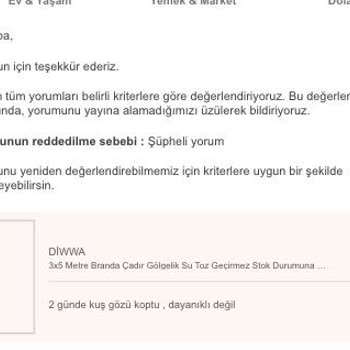 Trendyol.com Yorumlarımı Yayınlamıyor Engelliyor
