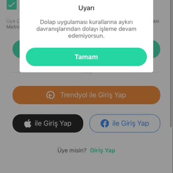 Dolap Hesabımı Kalıcı Olarak Askıya Aldı!