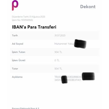 PttAVM HGS Uygulamasından EFT İle Bakiye Yükleme Sorunu