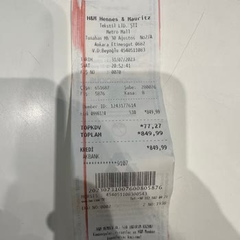 H&M Ürün İadesi Yapması