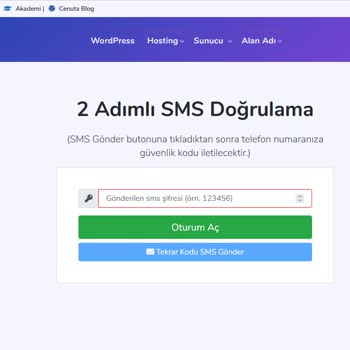 Cenuta Teknik Desteğe Ulaşamıyorum, Sisteme Giriş Yapamıyorum.