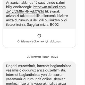 Millenicom İnternet Kopma Sorunu