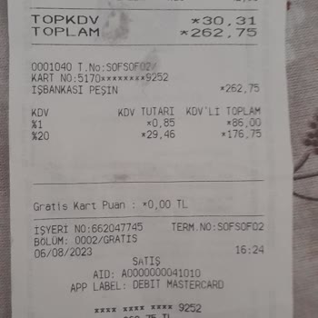 Gratis Kartımın Senelerdir Puanının Sıfır Olması