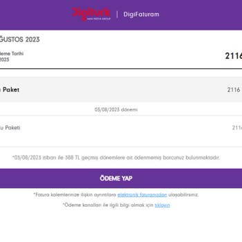 Digiturk Aboneliği İle İlgili Sorun Ve Haksız Cayma Bedeli Talebi