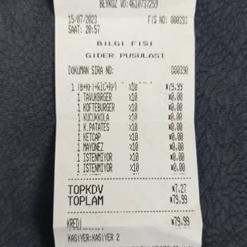 Burger King Para İadesi Yapmıyor