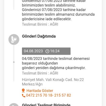 MNG Kargo Kargo Teslimi Yapılmaması, Eksik/yanlış Bilgilendirme