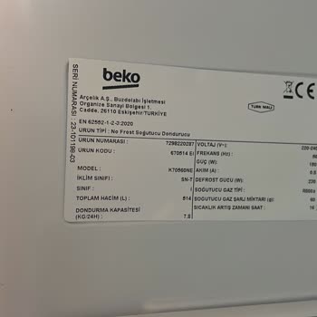 Beko Özak Bayi Farklı Model Buzdolabı Gönderiyor