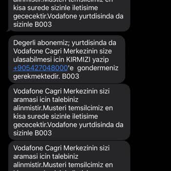 Vodafone Yurt Dışı İnternet Sorunu
