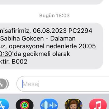 Pegasus 1 Saat 10 Dakikalık Rötar