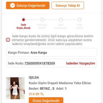 Aras Kargo Ürünlerimi Kaybettiler