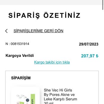 Watsons Kargom Bana Ulaşmadan İadeye Gitti!