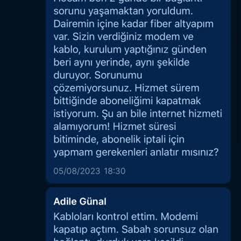 Comnet Ayıplı Hizmet, Düzenli Bağlantı Sorunu