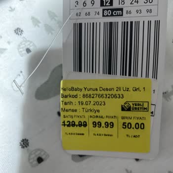 Canpark ebebek İndirim Etiketi İle Kasa Ücreti Farkı