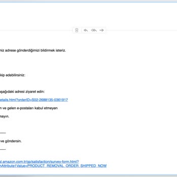 Aman Amazon'a Ürün Göndermeyin!