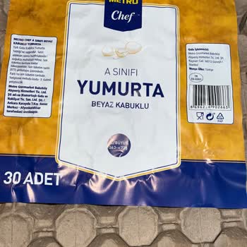 Metro Grossmarket Chef Yumurta Sorunu
