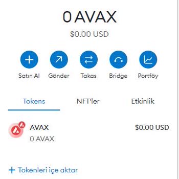 Metamask Avax Geldiği Gözüküyor Ama Bakiyeye Yansımıyor