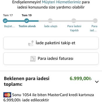 Amazon İade Depoda Kayıp, Para Ortada Yok