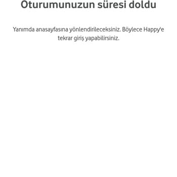 Vodafone Fırsatlar Dünyası Hatası