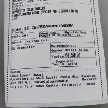 PTT Kargo Fahiş Fiyat Uygulaması