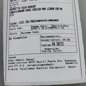 PTT Kargo Fahiş Fiyat Uygulaması