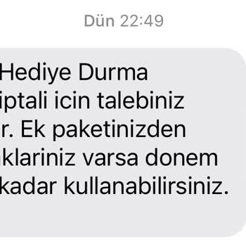 Vodafone Ücretsiz Durma Özelliği