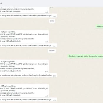 AGT Kurye Yaklaşık 3 Haftadır Gönderimin Teslim Edilmemesi