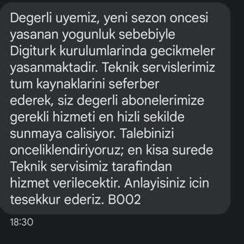 Digiturk 4 Haftadır Sonuca Bağlanmayan Kurulum!