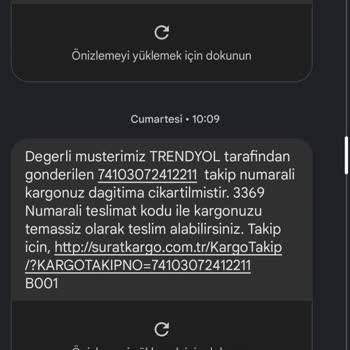 Sürat Kargo Ürün Elime Ulaşmıyor