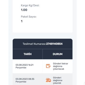 Aras Kargo Kargom Teslim Edilmedi