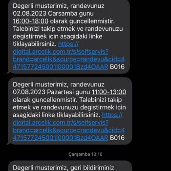 Arçelik Yetkili Servisinin Randevu Sorunu!