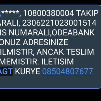 AGT Kurye (aynigunteslim.com) Adresinizde Bulamadık Yalanı