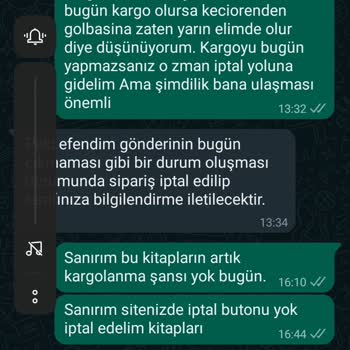 YKMkitap YKM İptal Ettiğim Siparişi Yollayarak Beni Mağdur Etti