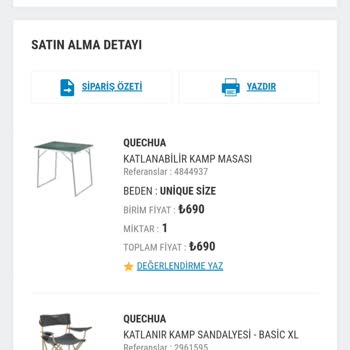 Decathlon İnternet Sitesi Yanlış Ürün Gönderiyor
