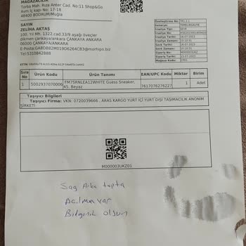 Guess Ayakkabı İadesi İşlemi