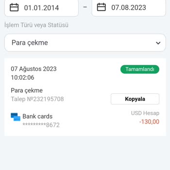 Olymp Trade Para Hesabıma Atılmadı