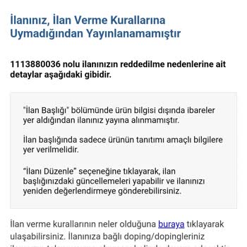 Sahibinden.com Haksız Yere Ücretli İlanları Sürekli Red Ediyor