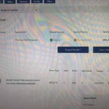 Bizim Toptan Satış Mağazaları Verilen Siparişin Ulaşmaması