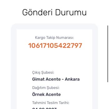 Sürat Kargo Örnek Şubesi