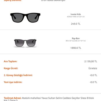 Atasun Optik 2 Ay Olmasına Rağmen Ne Ürün Gönderildi Ne Para İade Edildi.