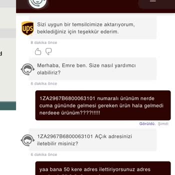 UPS Kargo İle Yaşadığım Sorunlar