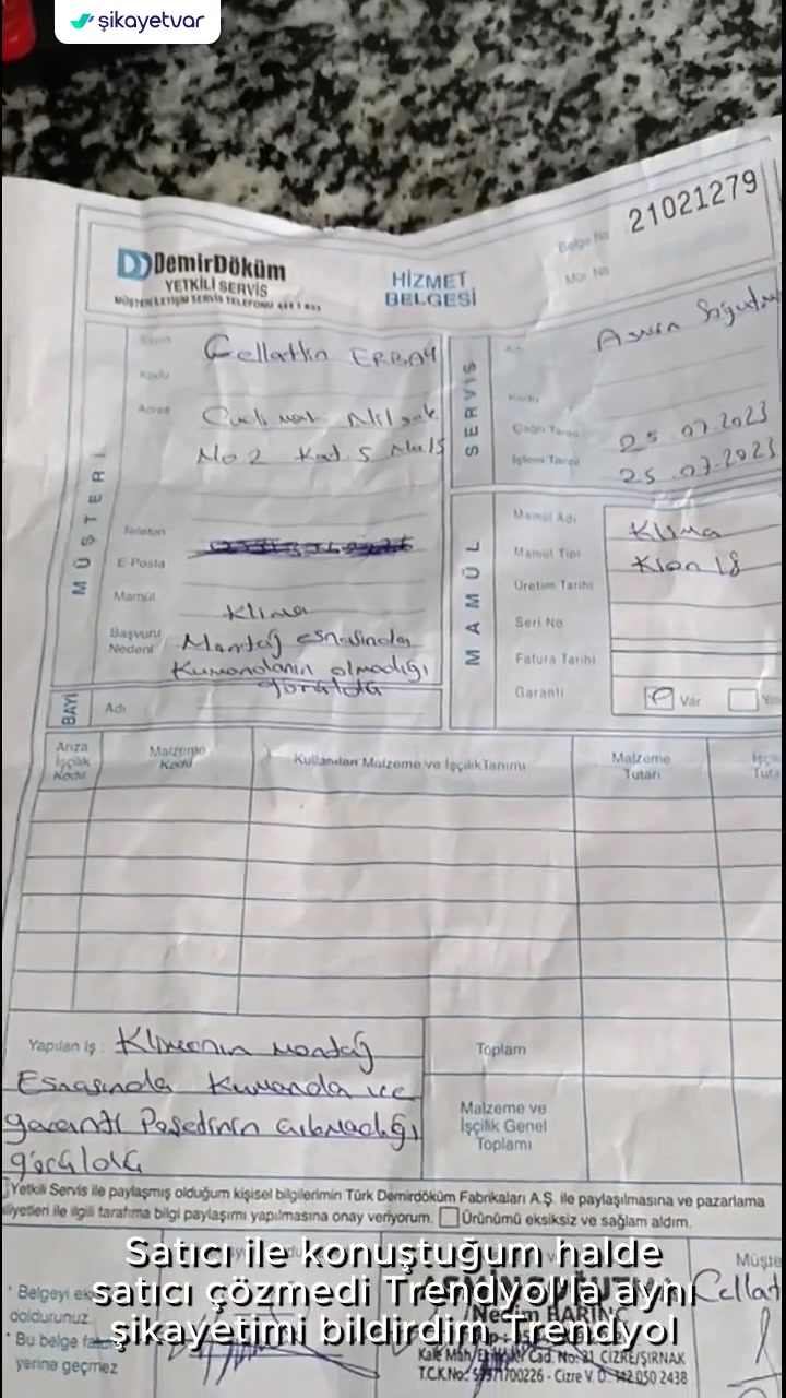 Trendyol Kumanda Sorunumu Çözmedi videonun kapak resmi