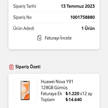 Vodafone Faturasız Telefon Satıyor