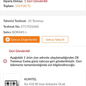 Trendyol Ücret İadem Yapılmıyor