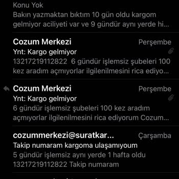 Sürat Kargo Kargom İçin 11 Gündür Hiçbir İşlem Yapılmıyor!