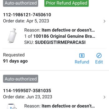 Amazon Ürün İadesi Adresime Gelmedi.