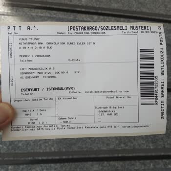 PTT Kargo Ürün İadesinin Eksik Teslimi